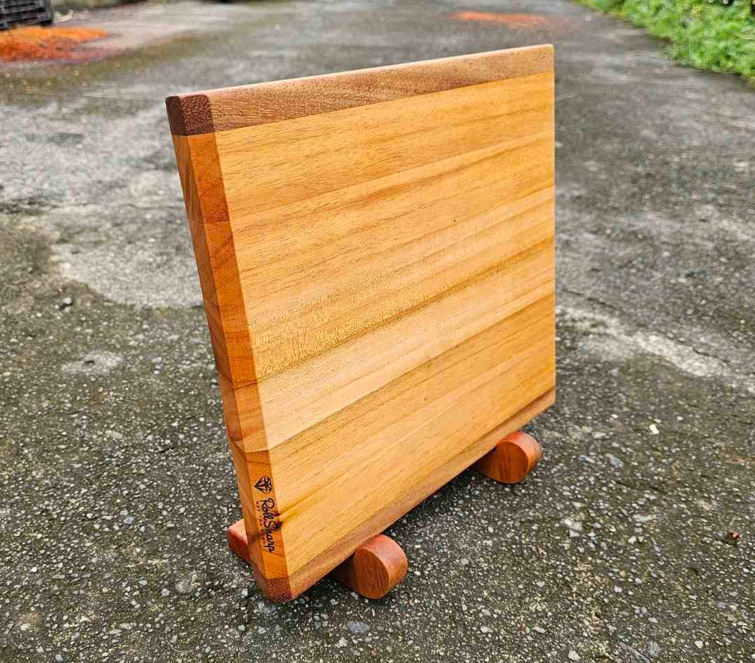 Mahogany Cutting Board Stand